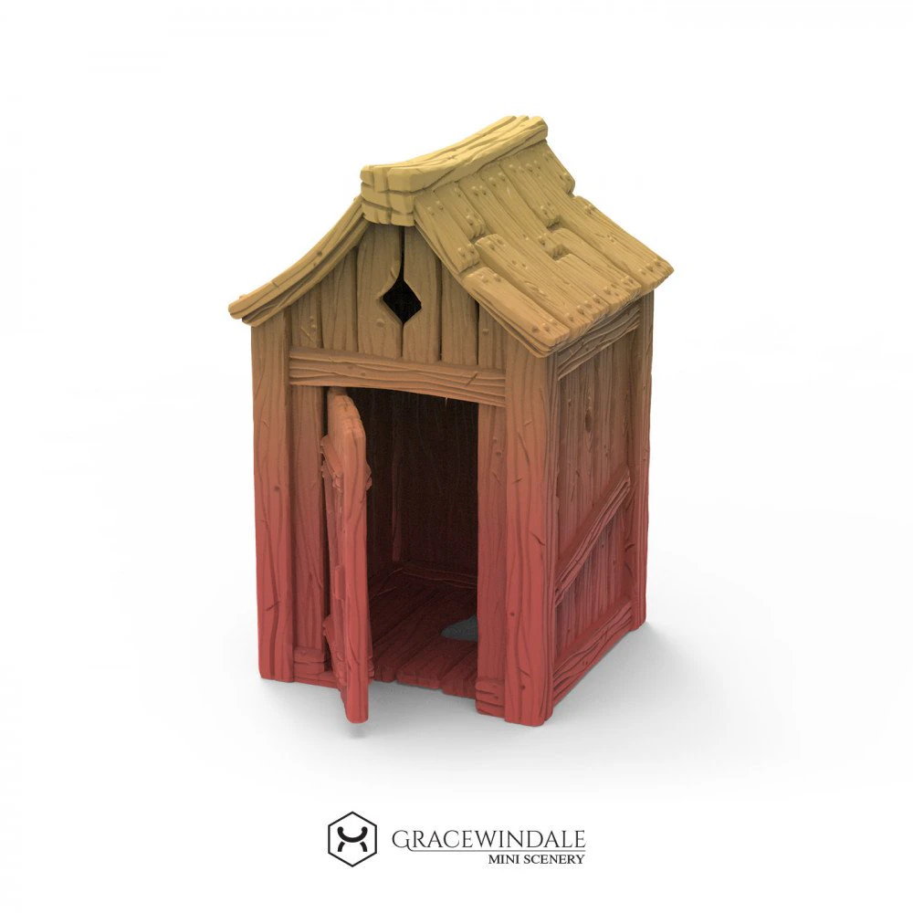 Banheiro externo Modelo de Impressão 3D .c4d .max .obj .3ds .fbx .stl .blend