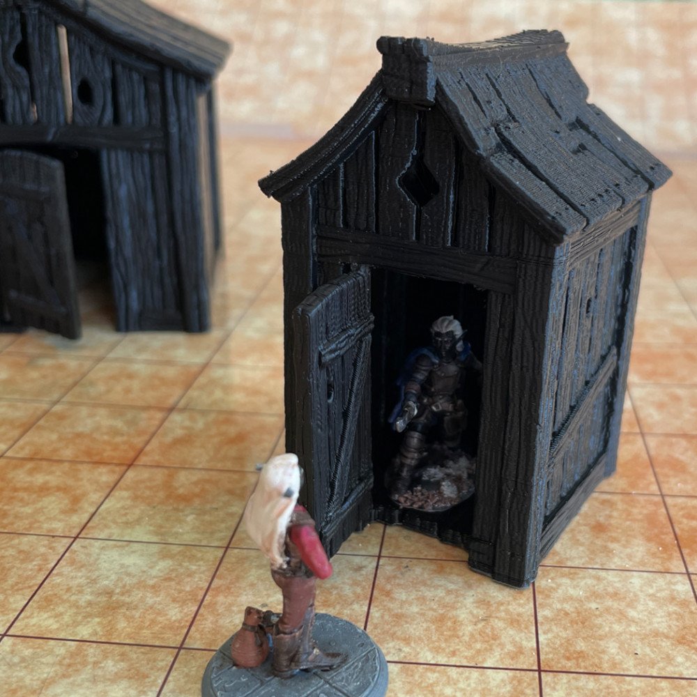 Outhouse 3D Print Model in Terrain 3DExport