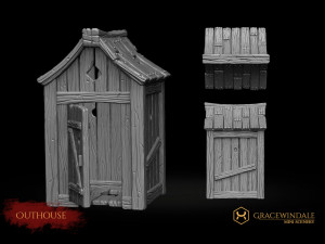 Outhouse Modello di stampa 3D
