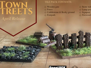 Town Streets Set 3D Print Model