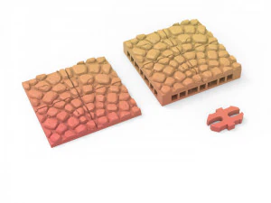 Town Streets Set 3D Print Model
