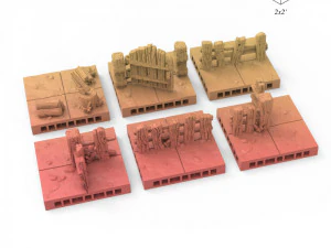 Town Streets Set 3D Print Model
