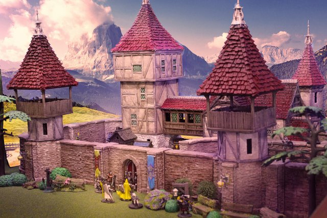 Gracewindale - Gatehouse 3D Print Model .c4d .max .obj .3ds .fbx .stl .blend 