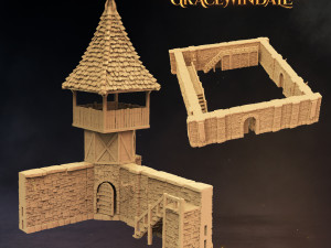 Town Walls Set Modelo de impresión 3D