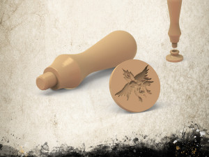 Count Strahds Wax Seal Stamp 3D Принт Модель