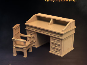 Gatehouse - Writing Desk 3D Print Model