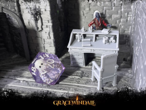Gatehouse - Writing Desk 3D Print Model