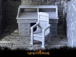 Gatehouse - Writing Desk 3D Print Model