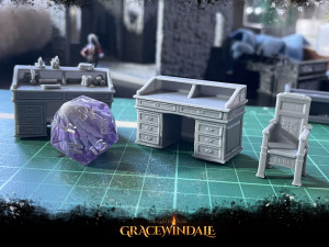 Gatehouse - Writing Desk 3D Print Model
