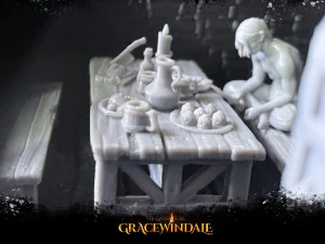 Gatehouse - Dining Set 3D Print Model