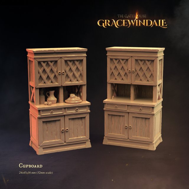 Gatehouse - Cupboard Model do druku 3D .c4d .max .obj .3ds .fbx .stl .blend 