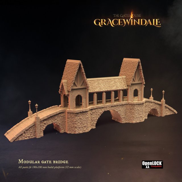 Gatehouse - Gate Bridge 3D-Druckmodell .c4d .max .obj .3ds .fbx .stl .blend 