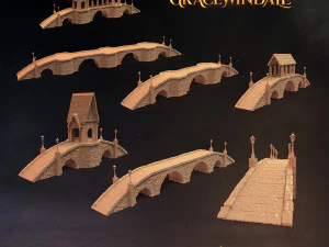 गेटहाउस - गेट ब्रिज 3D प्रिंट मॉडल