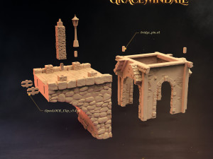 Gatehouse - Gate Bridge 3D-Druckmodell