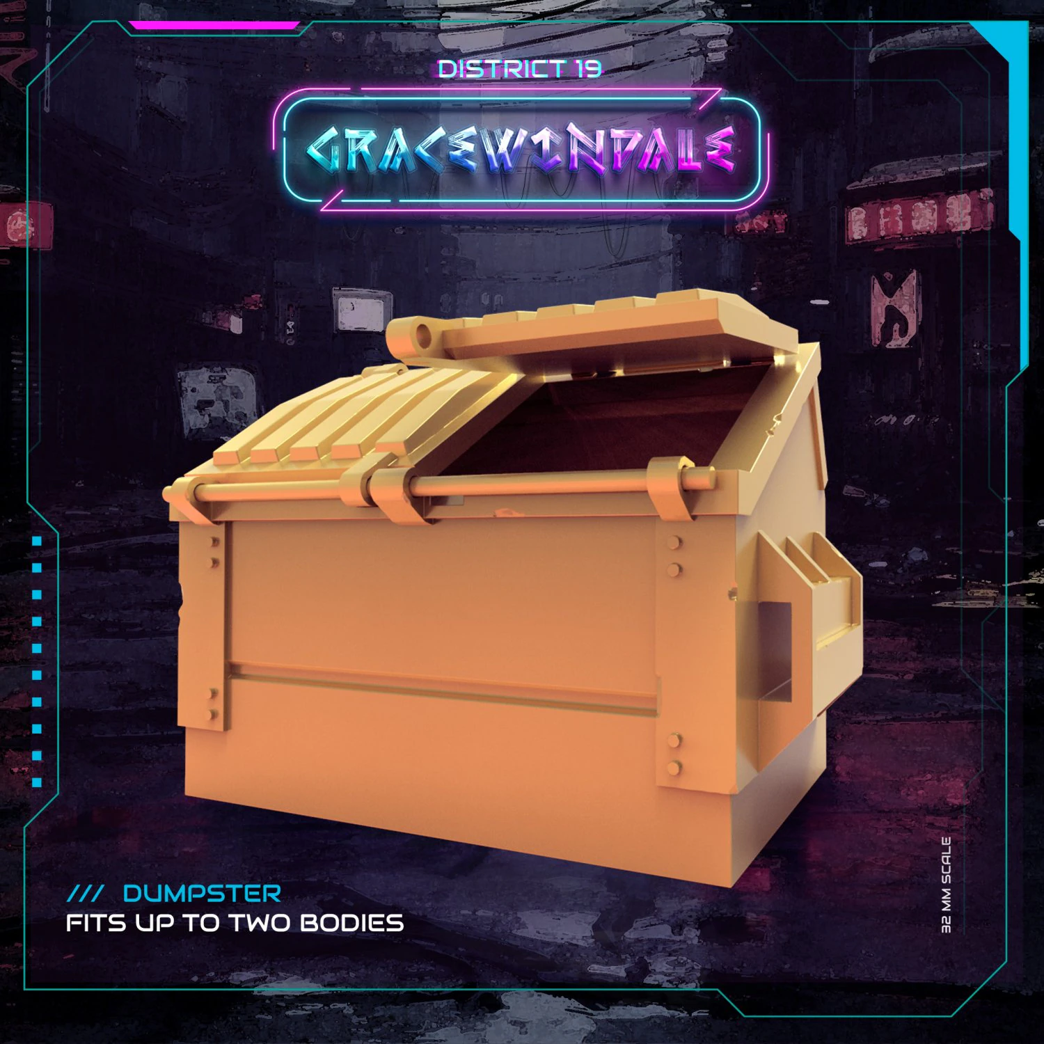 Dumpster 3D Print Model .c4d .max .obj .3ds .fbx .stl .blend 