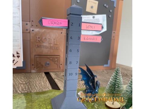 Initiative Tracker - Post 3D Print Model