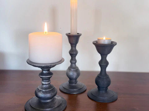 Kerzenhalter-Set 3D Druckmodell