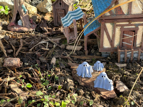 Little Ghost with a Doggie 3D Baskı Modeli