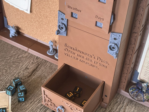 DMs Inventory Big DM Screen 3D Принт Модель