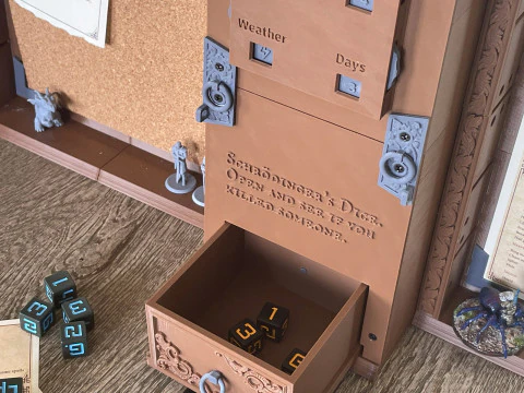 DMs Inventory Big DM Screen 3D Print Model