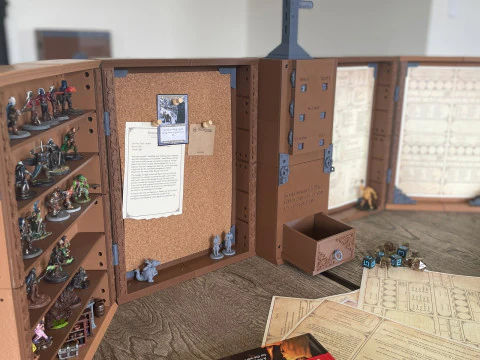 DMs Inventory Big DM Screen 3D Print Model