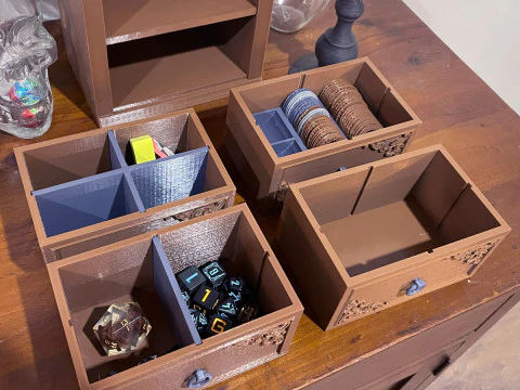 Mini gavetas de invent&aacute;rio DMs Modelo de Impressão 3D