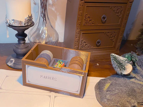 Mini gavetas de invent&aacute;rio DMs Modelo de Impressão 3D