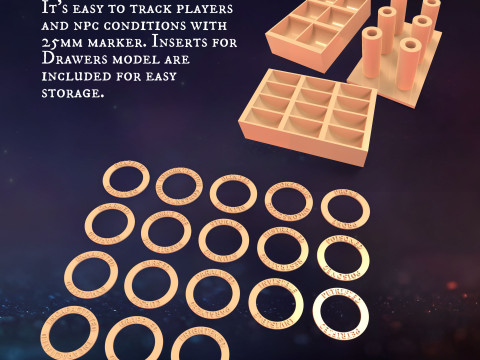 DM Inventory - Condition Markers 3D Принт Модель
