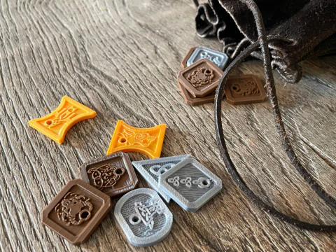 DMインベントリコイン 3Dプリントモデル