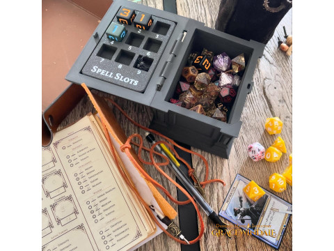 DM Inventory Dice Case Spell Slot Tracker 3Dプリントモデル