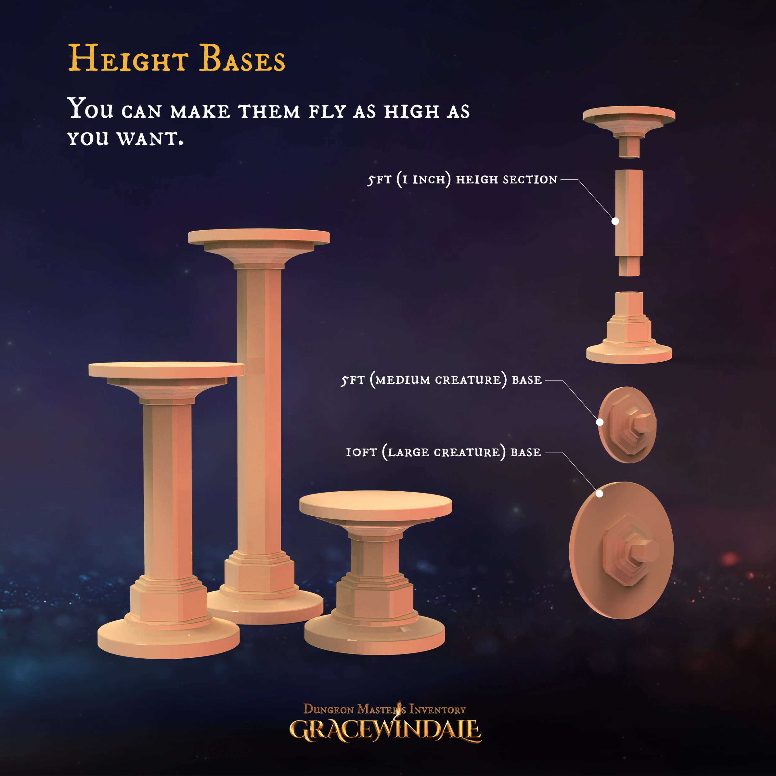 Basi altezza inventario DM Modello di stampa 3D .c4d .max .obj .3ds .fbx .stl .blend 