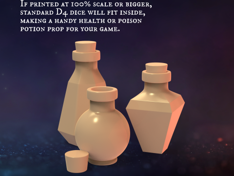 DM Inventory Potions 3D Принт Модель