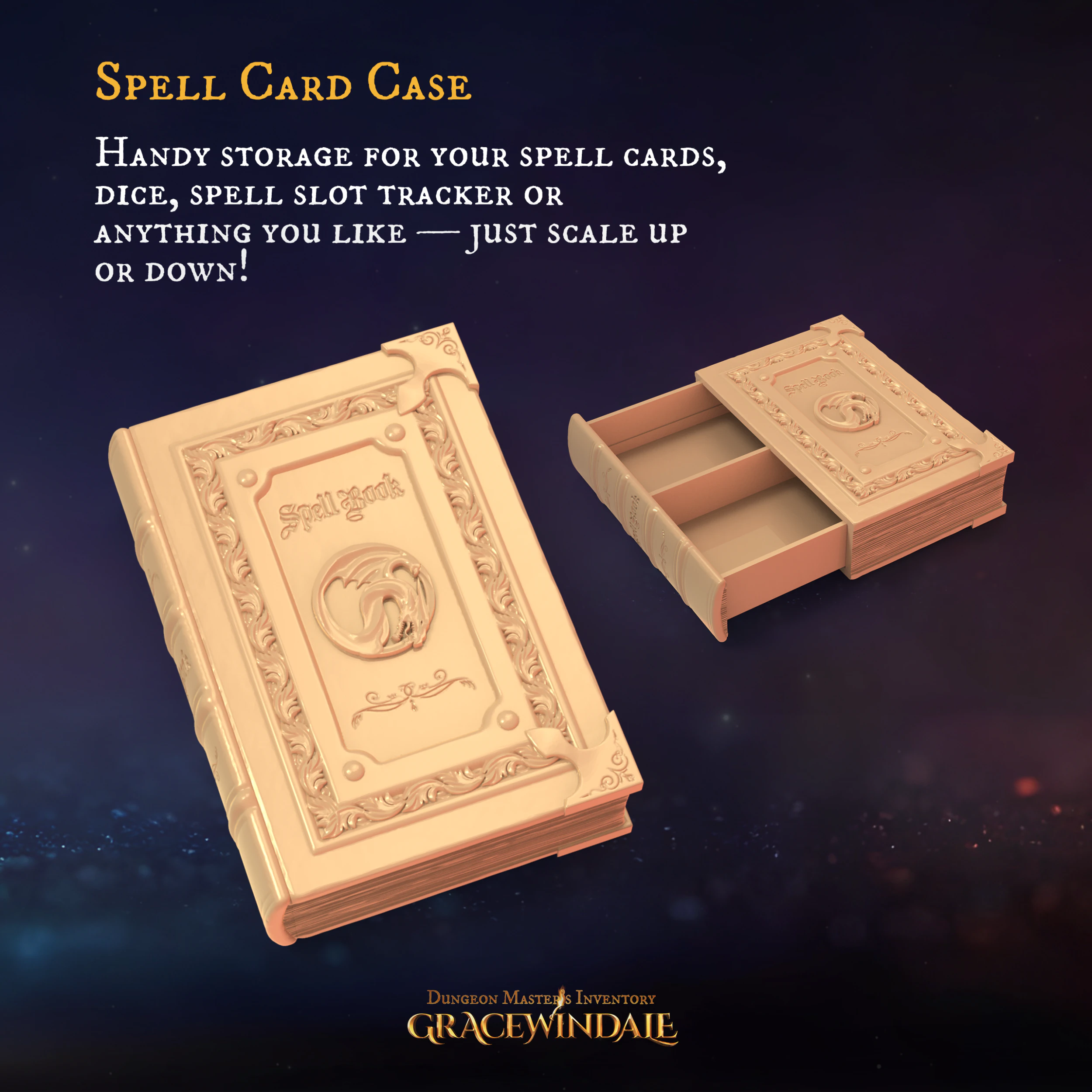 DM Inventory Spell Book 3D Print Model .c4d .max .obj .3ds .fbx .stl .blend 