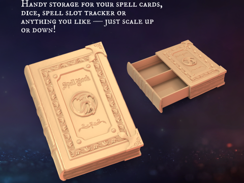 DM Inventory Spell Book 3D Принт Модель