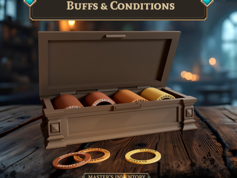 Condition Markers for TTRPG 3D Принт Модель