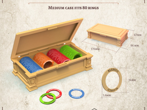 Condition Markers for TTRPG 3D Print Model