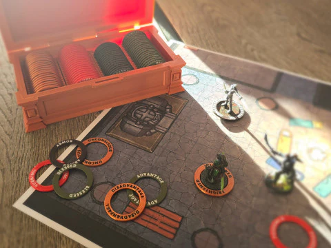 Condition Markers for TTRPG 3D Print Model