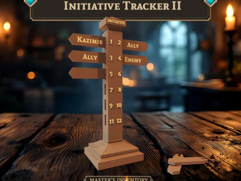 Initiative Tracker II 3Dプリントモデル