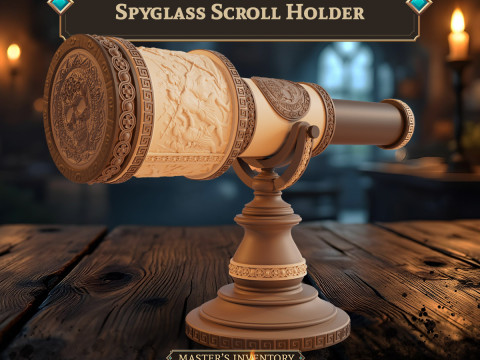 Pirates Scroll Holder Modèles 3D en vedette