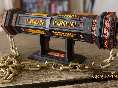 Warsmith Scroll Holder 3D Print Model