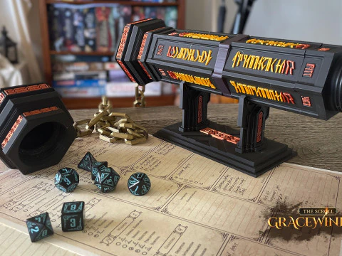 Warsmith Scroll Holder 3D Print Model
