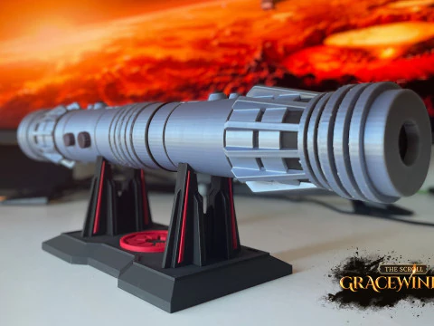 Knights Scroll Holder 3D Print Model