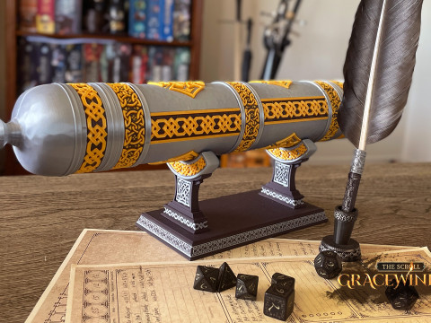 Scribes Scroll Holder 3D 프린트 모델