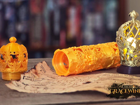 Dark Lords Scroll Holder 3D Print Model