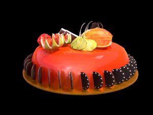 フルーツケーキ 3Dモデル