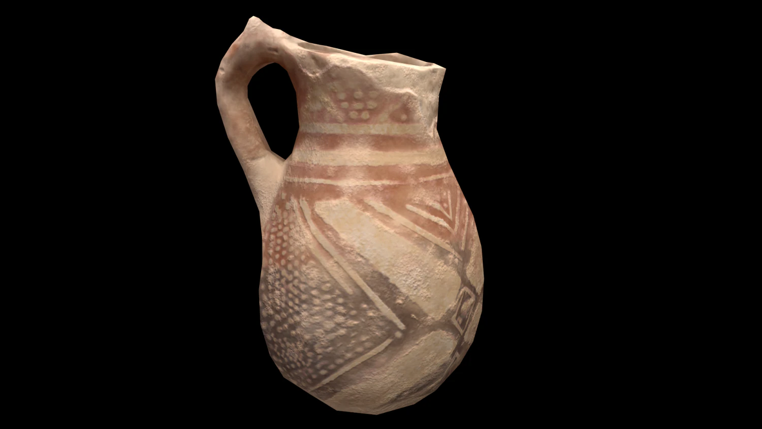 Ancient Pot 3D Model .c4d .max .obj .3ds .fbx .stl .blend 