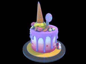 Cake Modello 3D