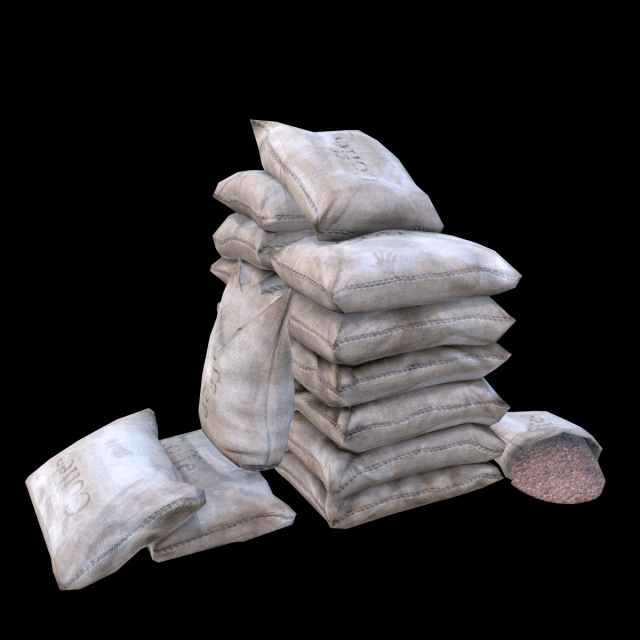 Coffee Bag Modello 3D .c4d .max .obj .3ds .fbx .stl .blend 