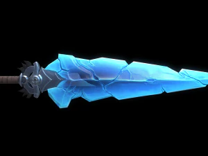 Spada di cristallo Modello 3D