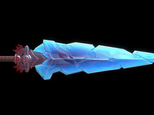 Spada di cristallo Modello 3D